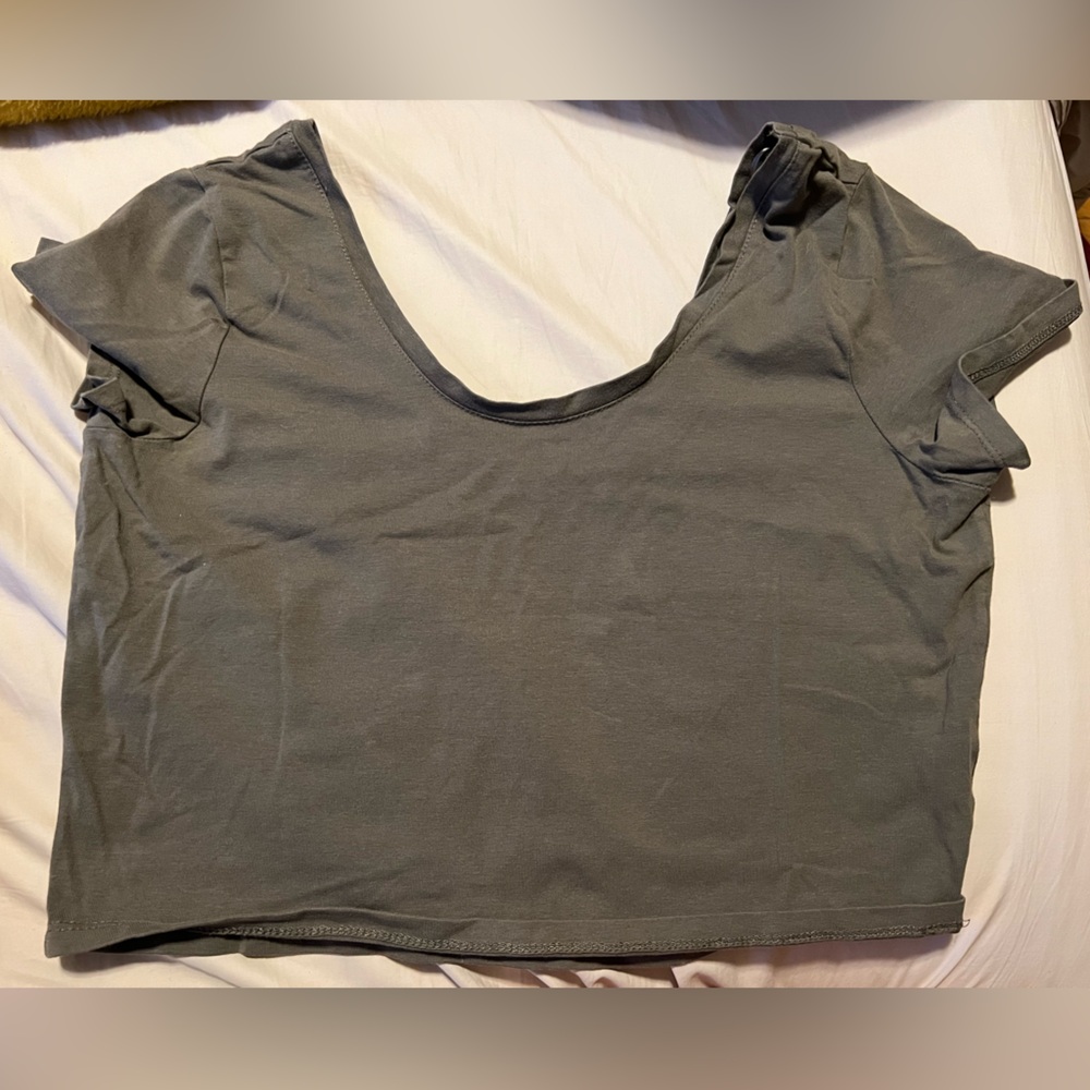 Olive Green Crop Top size L